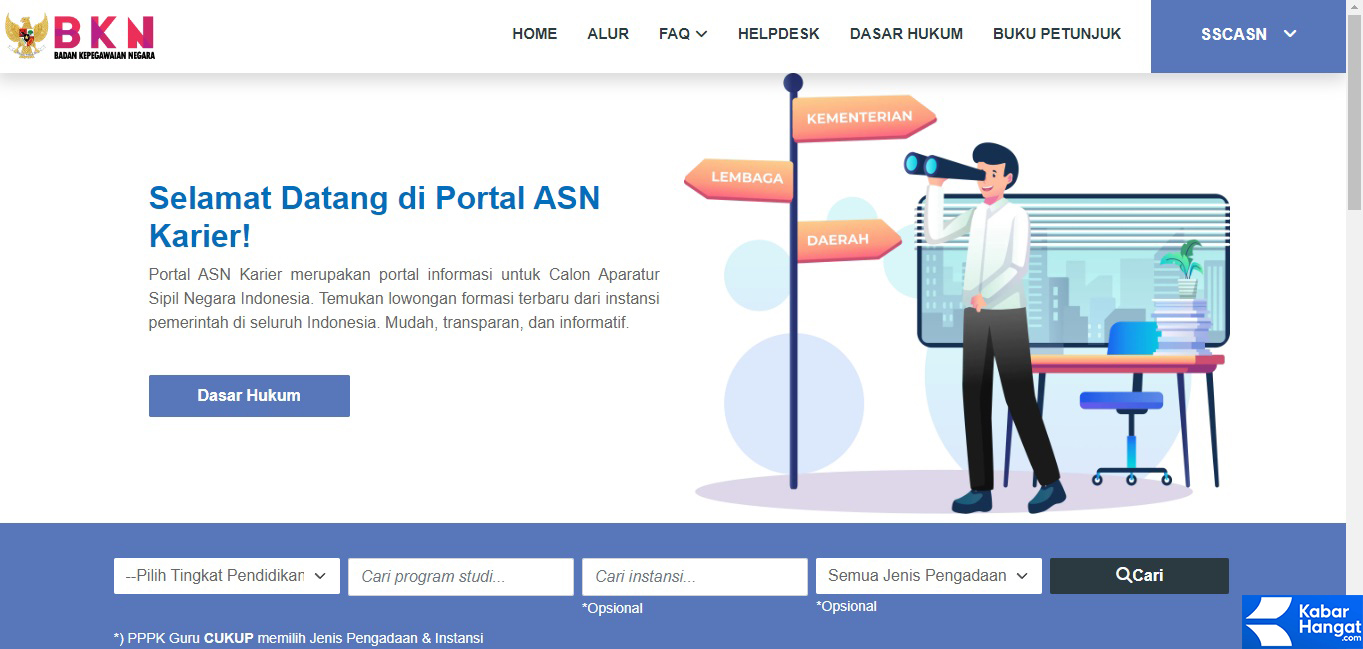 Pengumuman Administrasi Hasil Jadwal Seleksi CPNS dan PPPK 2023