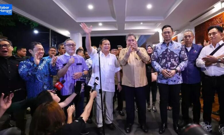 Prabowo Subianto, yang diusung oleh Koalisi Indonesia Maju. Prabowo Resmi Umumkan Gibran Cawapres sebagai pendampingnya di Pilpres 2024